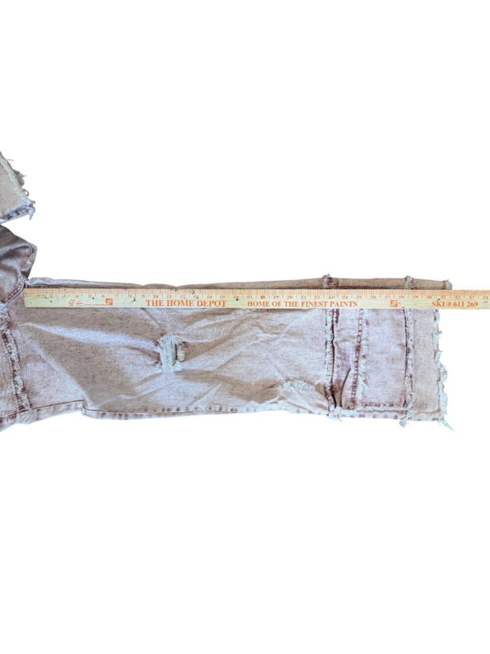 AKIRA FAYE Distressed Relaxed Fit Jeans AND Button Down Top Set Mauve Small - Picture 10 of 10